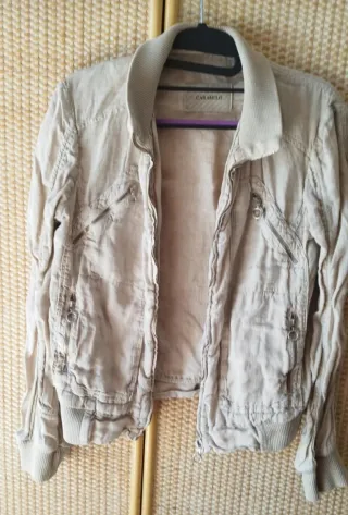 Cazadora Bomber Caramelo