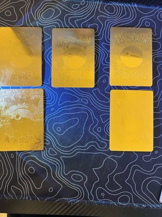 Mega lote cartas Pokémon doradas gold holográficas