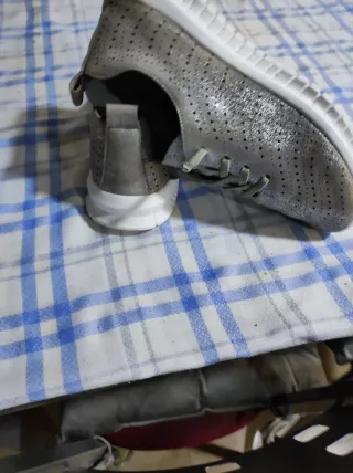 Zapatillas gris plata Mujer