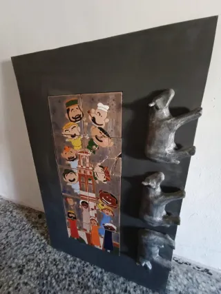 Cuadro Decorativo Cerámica y Metal