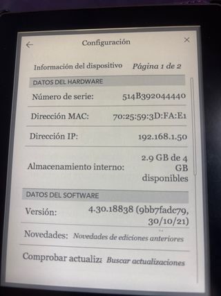 E-reader Kobo Negro con Funda morada