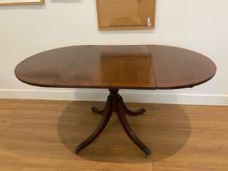 Mesa de comedor antigua extensible madera