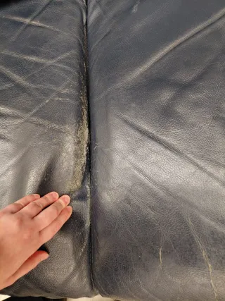 Sofá de piel 2 plazas