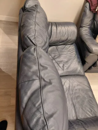 Sofá de piel 2 plazas