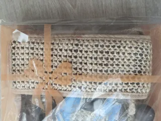 Set de Baño Jute y Madera