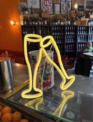 Lampada LED Neon Bicchiere