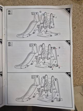 Columpio y Tobogán Niños +18 meses para arreglar