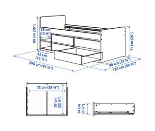 Cama IKEA con cajones