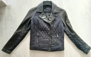 Cazadora Massimo Dutti Piel y Acolchada Talla M