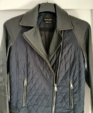 Cazadora Massimo Dutti Piel y Acolchada Talla M