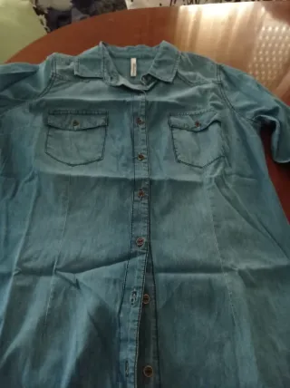 Camisa vaquera Stradivarius azul