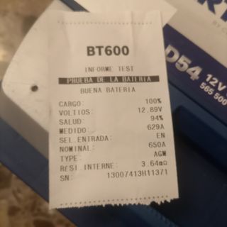 Batería Varta D54 12V 650A EFB Blue Dynamic