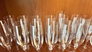 Lote de copas de cristal transparente