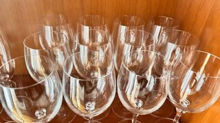 Lote de copas de cristal transparente