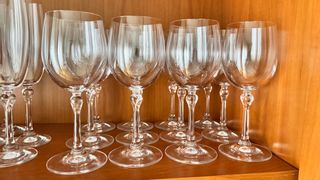 Lote de copas de cristal transparente