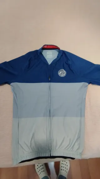 Maillot Siroko Azul y Gris