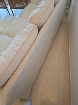 Sofá Ikea 3 plazas tela beige220x83×85