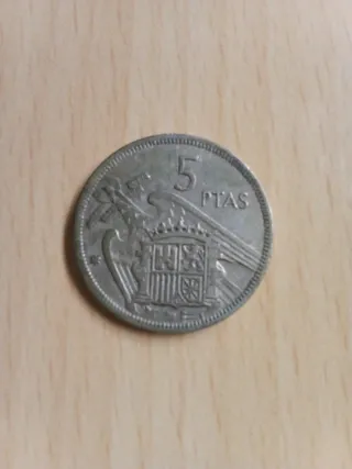 Moneda 5 Pesetas Franco 1957
