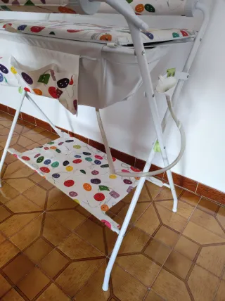 Bañera cambiador plegable