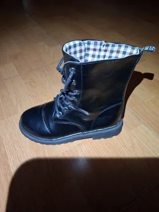 Botas Militares Negras NIÑA