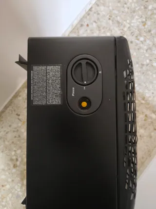 Estufa de Gas Butano Bartolini Negra