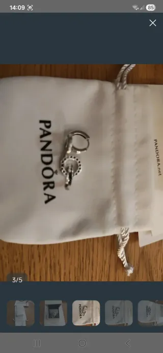 Pendientes Aro Doble Brillantes Pandora