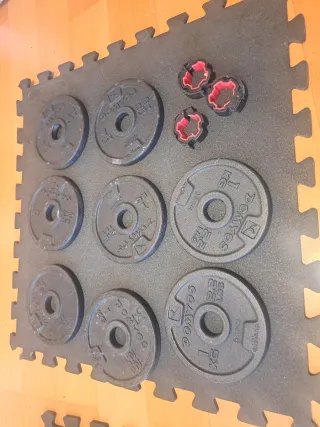 8 discos de 1kg Decathlon