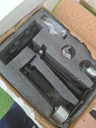 Estabilizador Steadicam con contrapesos
