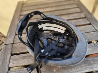 Casco bici infantil azul animales