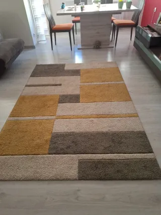 Alfombra 230x160 cm. Brig. Mostaza y gris