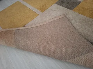 Alfombra 230x160 cm. Brig. Mostaza y gris