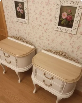 Pareja Mesitas Noche Luis XV