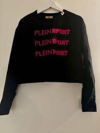 Felpa Plein Sport nera con logo