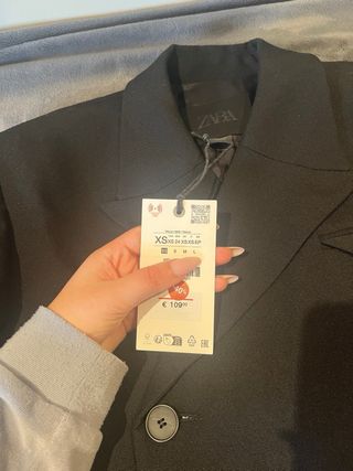 Blazer Lana Zara Negro