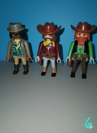 Playmobil Vaqueros 3 Figuras