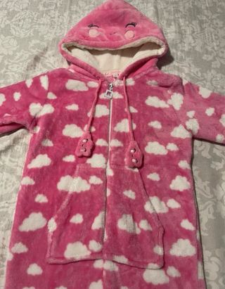 Pijama enterizo niña nube rosa