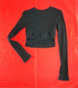 Jersey Bershka Negro Talla S