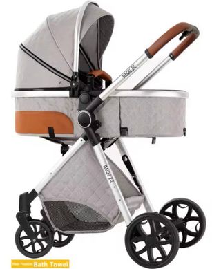 Carrito de bebé con silla de coche