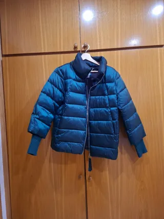 Anorak mujer verde azulado