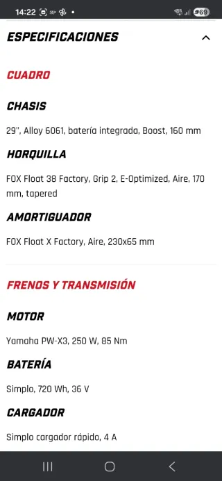 Bici eléctrica Gasgas eca3 , 1200km. TALLA L.
