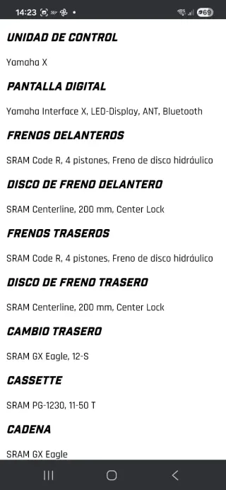 Bici eléctrica Gasgas eca3 , 1200km. TALLA L.