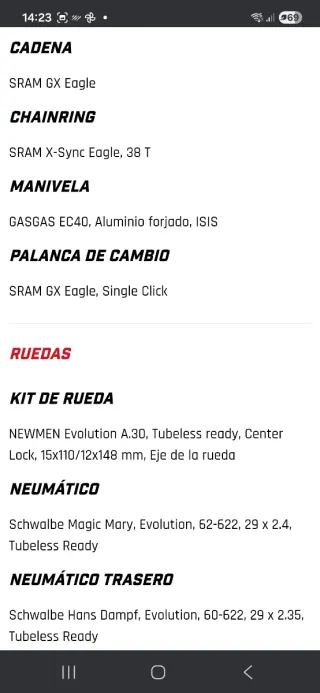 Bici eléctrica Gasgas eca3 , 1200km. TALLA L.