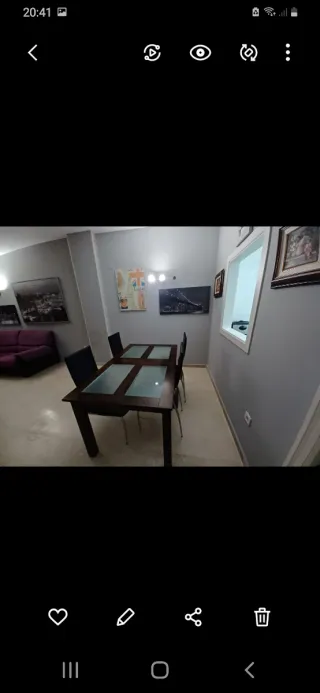 Mesa comedor madera + 4 sillas