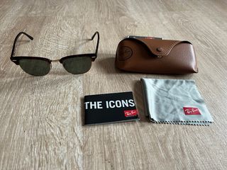Ray-Ban Clubmaster Polarizadas Marrón/Dorado