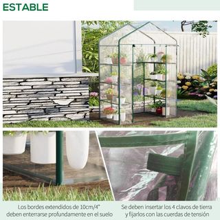 Invernadero de Exterior Jardín de 4 niveles