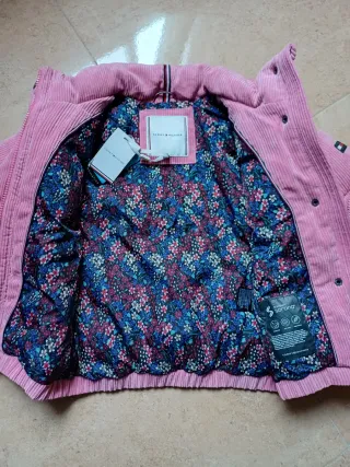 Abrigo Tommy Hilfiger Rosa Corduroy