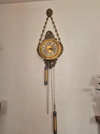 Reloj de pared antiguo Lafuente Bronce