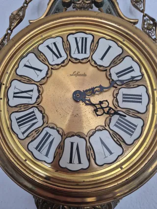 Reloj de pared antiguo Lafuente Bronce