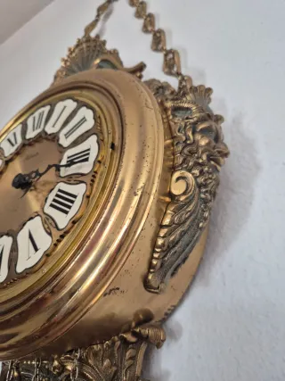 Reloj de pared antiguo Lafuente Bronce