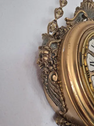 Reloj de pared antiguo Lafuente Bronce